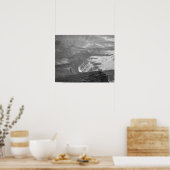 Groot-zwart-wit landschap 16 x 20 poster (Keuken)