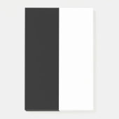 Groot zwart-wit midden post-it® notes (Voorkant)