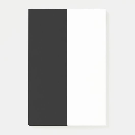 Groot zwart-wit midden post-it® notes (Voorkant)