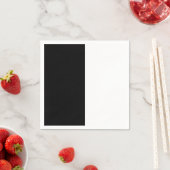 Groot zwart-wit midden servetten (Insitu)