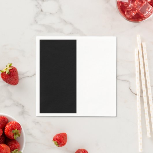 Groot zwart-wit midden servetten (Insitu)