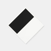 Groot zwart-wit midden servetten (Hoek)