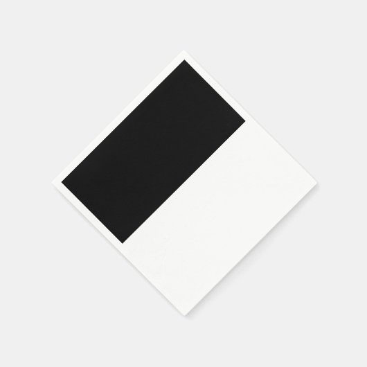 Groot zwart-wit midden servetten (Hoek)