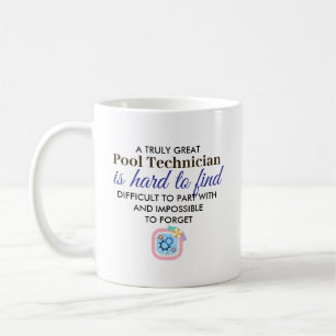 Groot zwembadtechnicus Persoonlijke naam cadeau Koffiemok