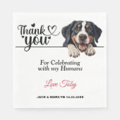 Groot Zwitsers Berg Hond Papier Servet (Voorkant)