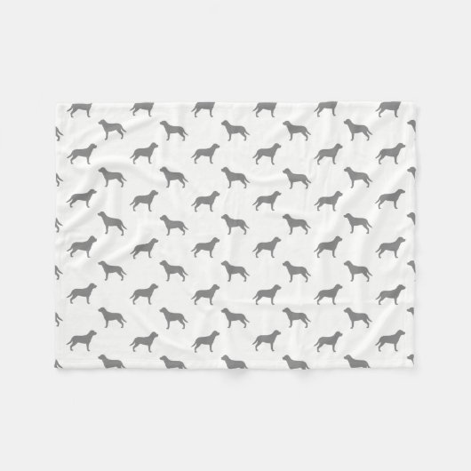 Groot Zwitsers gebergte Dog Silhouettes Pattern Fleece Deken (Voorkant (Horizontaal))