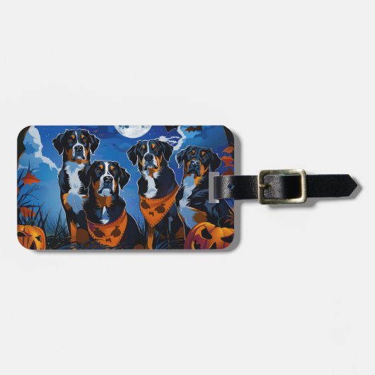 Groot Zwitsers Halloween Spoken Bagagelabel (Voorkant horizontaal)
