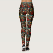 Groot Zwitsers met hart Rozen Valentijnsdag Leggings (Achterkant)