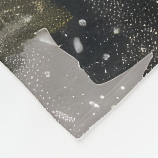 Groot-Zwitserse bergritten motorfiets kerst Fleece Deken (Hoek)