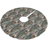 Groot-Zwitserse bergritten motorfiets kerst Kerstboom Rok (Gekanteld)