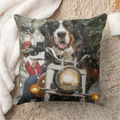 Groot-Zwitserse bergritten motorfiets kerst Kussen (Deken)