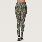Groot-Zwitserse bergritten motorfiets kerst Leggings (Achterkant)