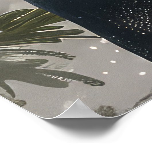 Groot-Zwitserse bergritten motorfiets kerst Poster (Hoek)