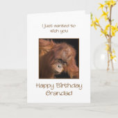 Grootad Birthday, Orang Utan Kaart (Gele Bloem)