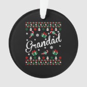 Grootad Ugly KerstSweater Ornament (voorkant)