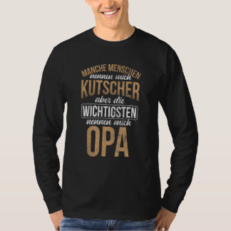Grootband C van het Mannen vervoer met opa-paarden T-shirt
