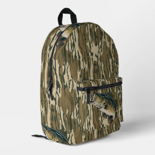 Grootbekbaars Bottomland Camo Baarsvissen Heren Bedrukte Rugzak