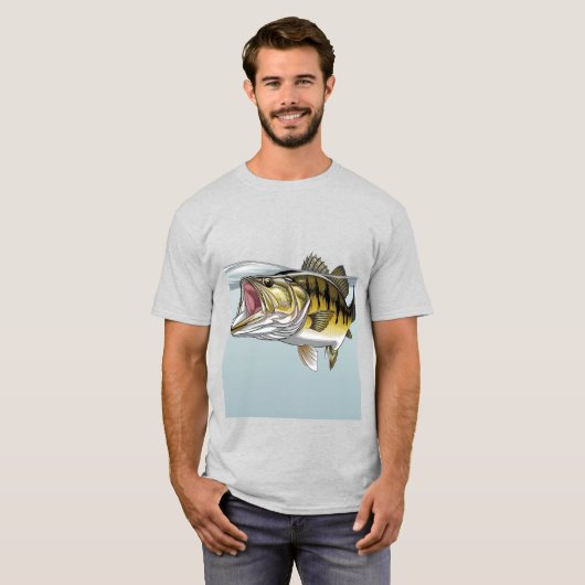 Grootbekbaars T-shirt (Voorkant volledig)