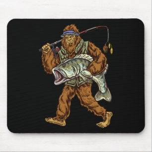 Grootbekbaars vissen Bigfoot visser 1 Muismat