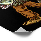 Grootbekbaars Vissen Bigfoot Visser 1 Poster (Hoek)