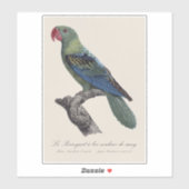 Grootbekpapegaai Sticker (Vel)