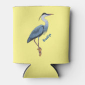 Grootblauwe cartoon afbeelding blikjeskoeler (Voorkant)