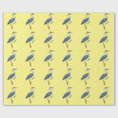 Grootblauwe cartoon afbeelding cadeaupapier (Vlak)