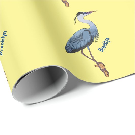 Grootblauwe cartoon afbeelding cadeaupapier (Rol Hoek)