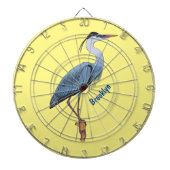 Grootblauwe cartoon afbeelding dartbord (Voorkant)