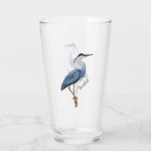 Grootblauwe cartoon afbeelding glas (Achterkant)