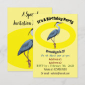 Grootblauwe cartoon afbeelding kaart (Voorkant / Achterkant)