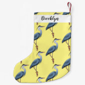 Grootblauwe cartoon afbeelding kleine kerstsok (Achterkant)