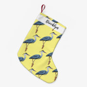 Grootblauwe cartoon afbeelding kleine kerstsok (Voorkant (Hangend))