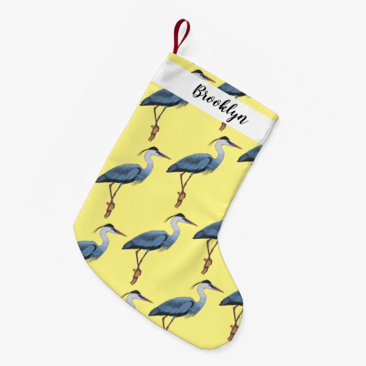 Grootblauwe cartoon afbeelding kleine kerstsok (Voorkant (Hangend))