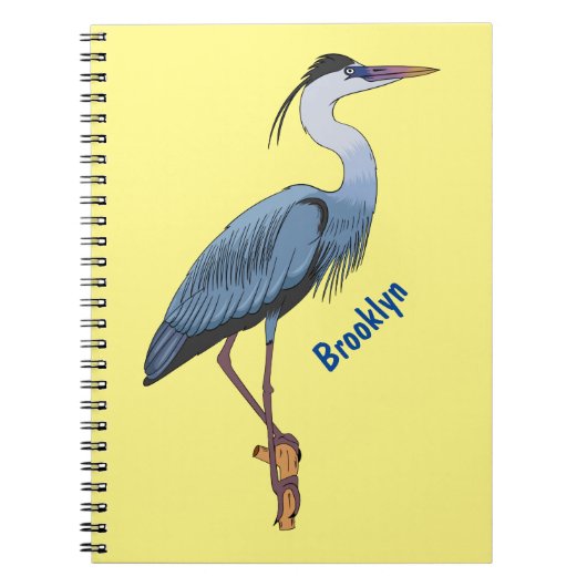 Grootblauwe cartoon afbeelding notitieboek (Voorkant)