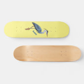 Grootblauwe cartoon afbeelding persoonlijk skateboard (Horizontaal)