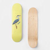 Grootblauwe cartoon afbeelding persoonlijk skateboard (Voorkant)