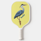 Grootblauwe cartoon afbeelding pickleball paddle (Voorkant)