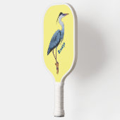 Grootblauwe cartoon afbeelding pickleball paddle (Links)