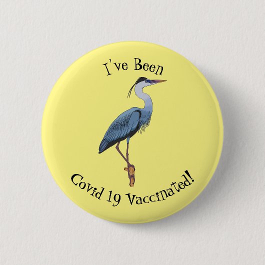 Grootblauwe cartoon afbeelding ronde button 5,7 cm (Voorkant)