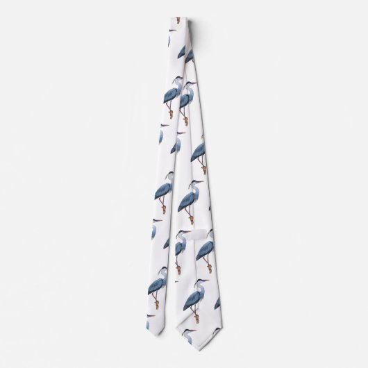 Grootblauwe cartoon afbeelding stropdas (Achterkant)