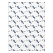 Grootblauwe cartoon afbeelding tafelkleed (Voorkant)