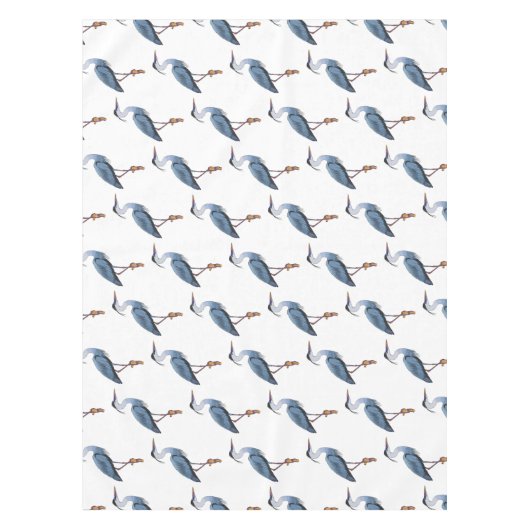 Grootblauwe cartoon afbeelding tafelkleed (Voorkant)