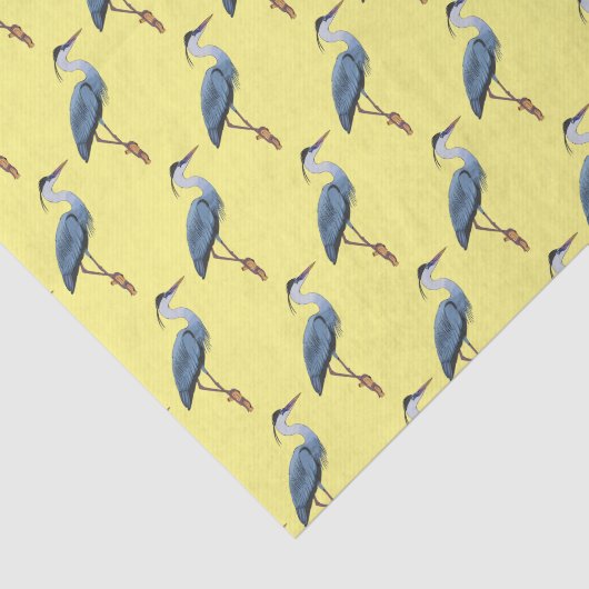 Grootblauwe cartoon afbeelding tissuepapier (Detail)