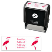 Grootblauwe cartoon afbeelding zelfinktende stempel (In situ)