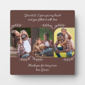 Grootbloemige woorden 3 Verticale fotocollage Fotoplaat (Voorkant)