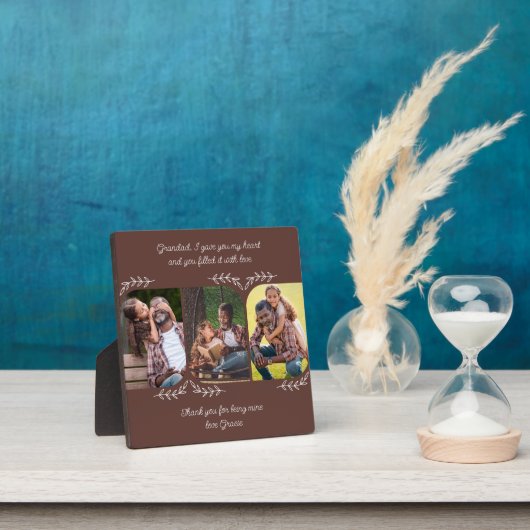 Grootbloemige woorden 3 Verticale fotocollage Fotoplaat (Insitu)