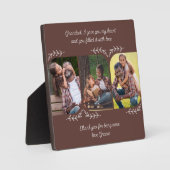 Grootbloemige woorden 3 Verticale fotocollage Fotoplaat (Voorkant)