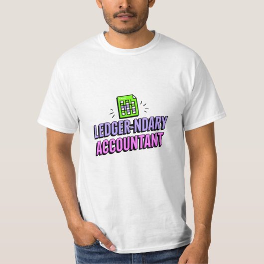 grootboekaccountant - grappig accountant citaat t-shirt (Voorkant)