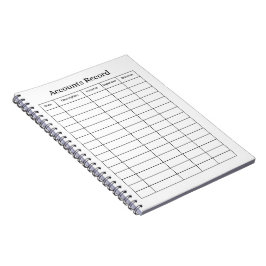 Grootboekboekhouding notitieboek ledger